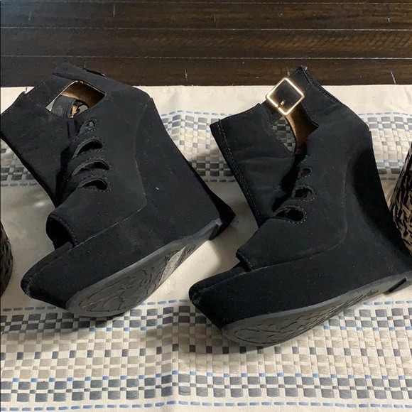 Black Delicacy wedges - Picture 2 of 3